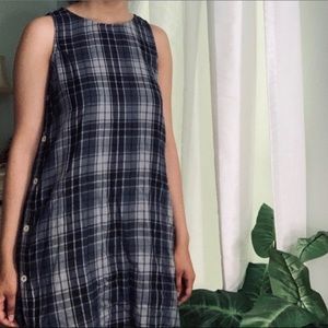 Gray and blue Plaid dress